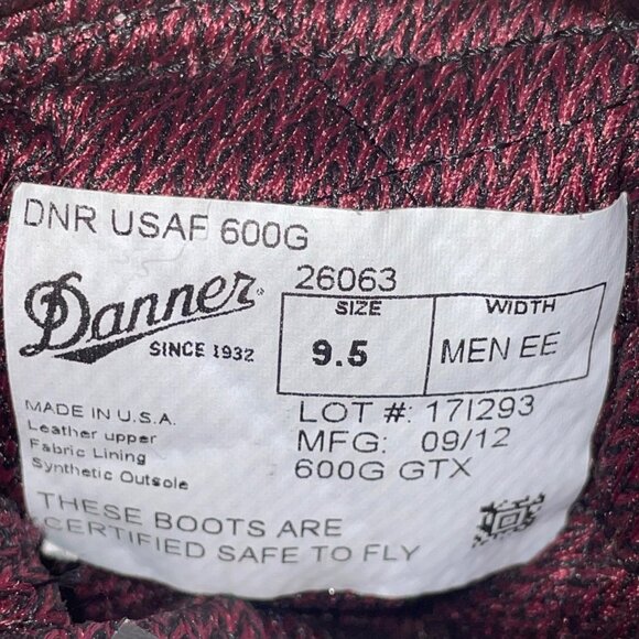 Danner Men’s Brown & Olive Leather Military 600G Insulated Gore-Tex Boots Sz 9.5 - Picture 5 of 11